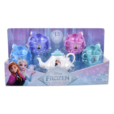 Mini Set De Té Con Cucharas Princesas De Disney - Frozen Tetera Blanca
