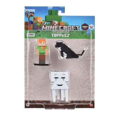 Set 3 Figuras 6 Cms Toppeez Minecraft - Alex