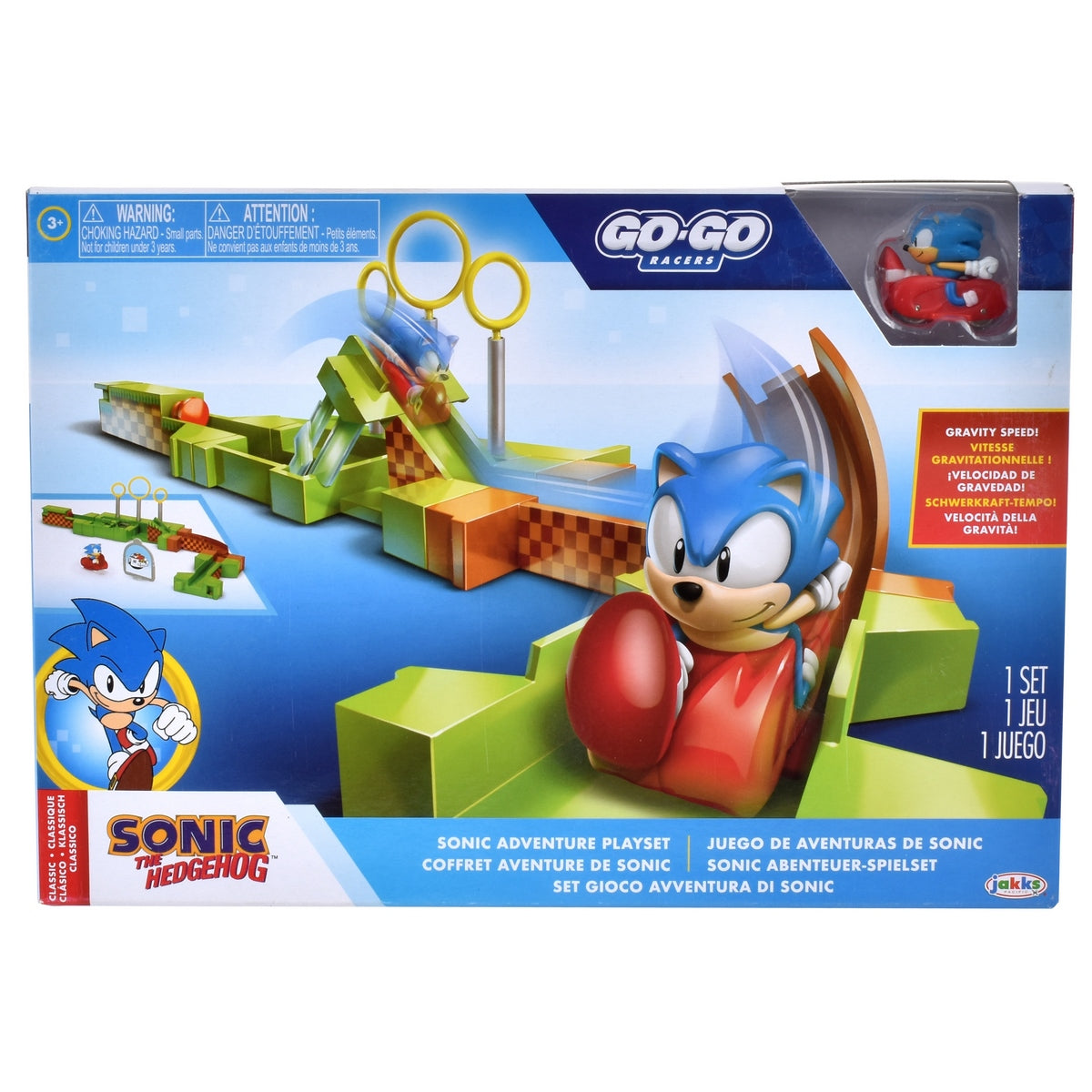 Playset Autos De Carrera Go Go Sonic -Sonic