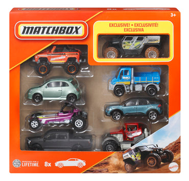 Matchbox Vehículo De Juguete Auto Básico Paquete De 8 - Ghe-O Rescue