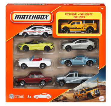 Matchbox Vehículo De Juguete Auto Básico Paquete De 8 - Ford F150 Contractor Truck