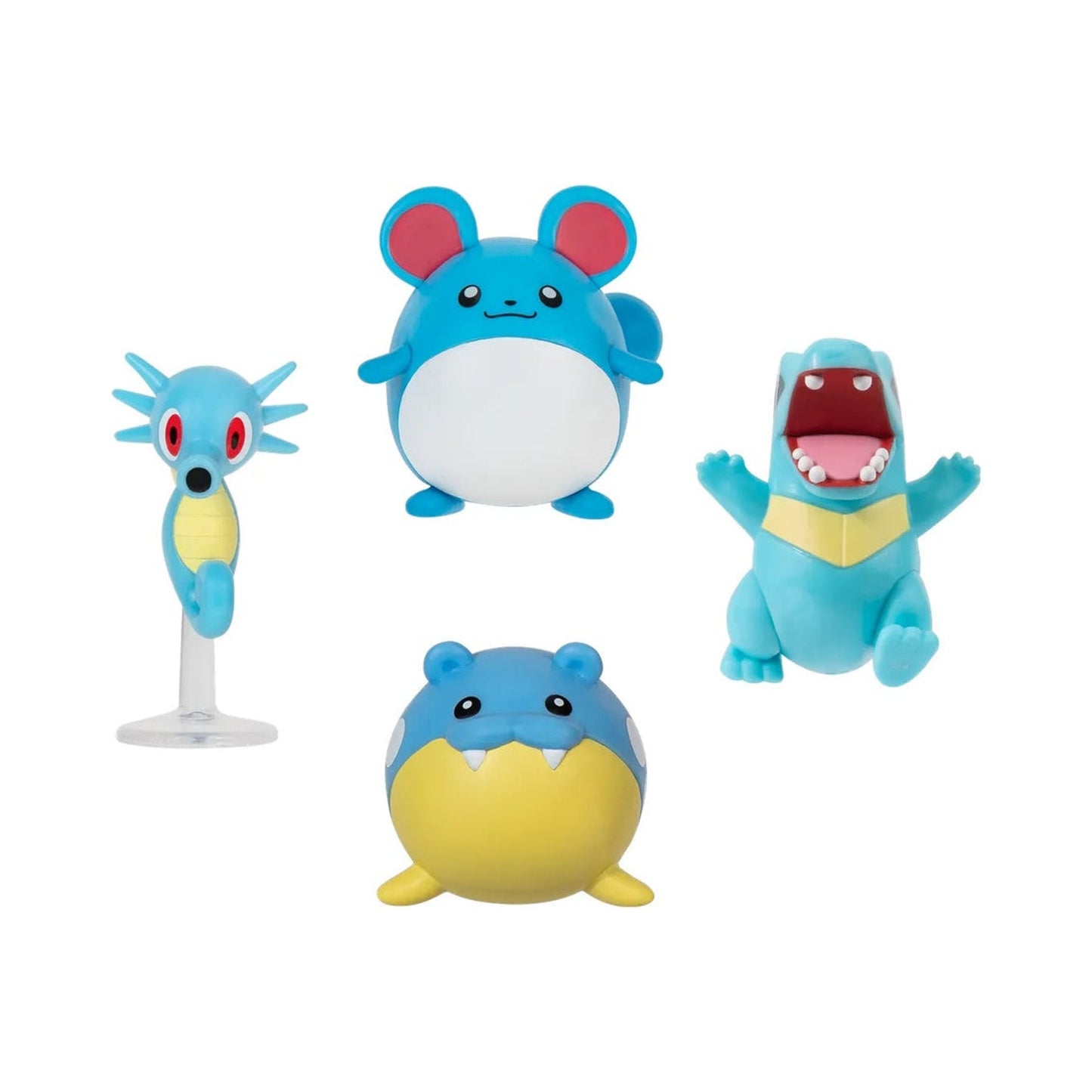 Pokémon Battle Figure: Pack de 4 Figuras Tipo Agua (5 cm)