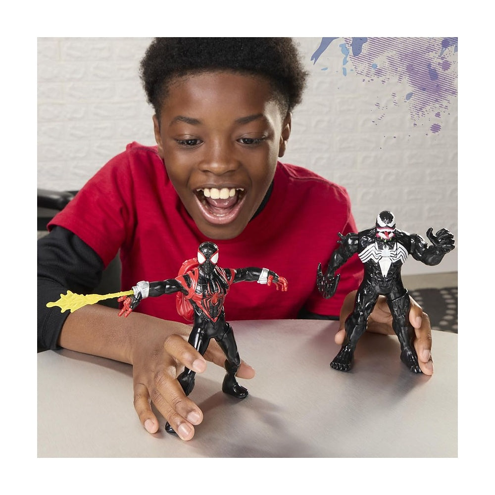 Figura Spiderman 15cm Con Movimiento - Miles Morales