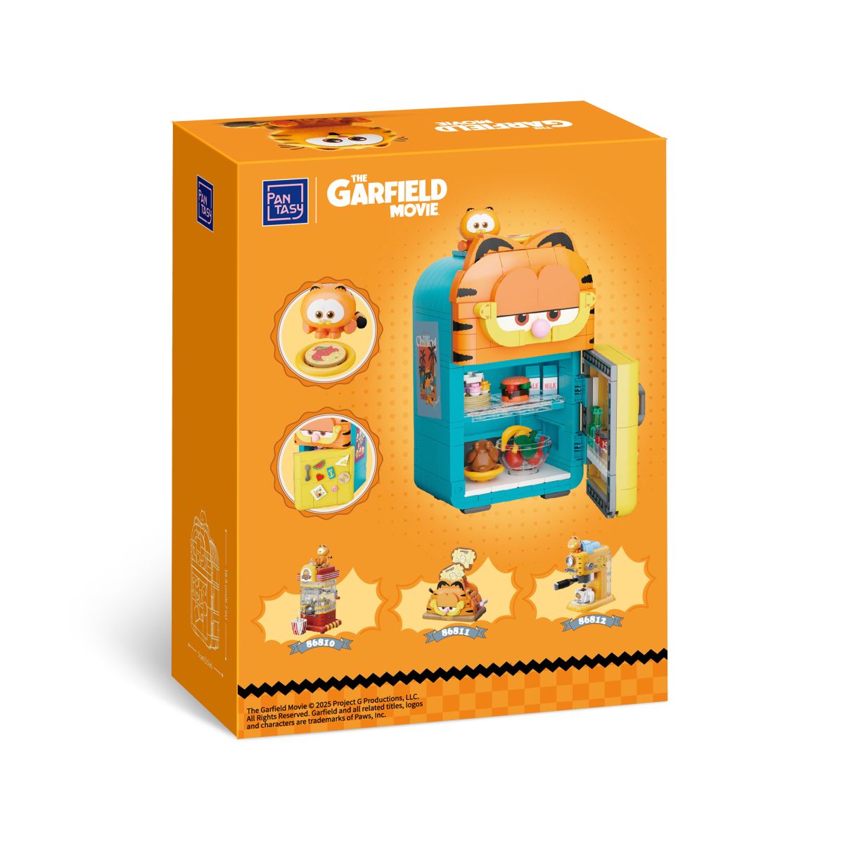 Set De Bloques Refrigerador Garfield