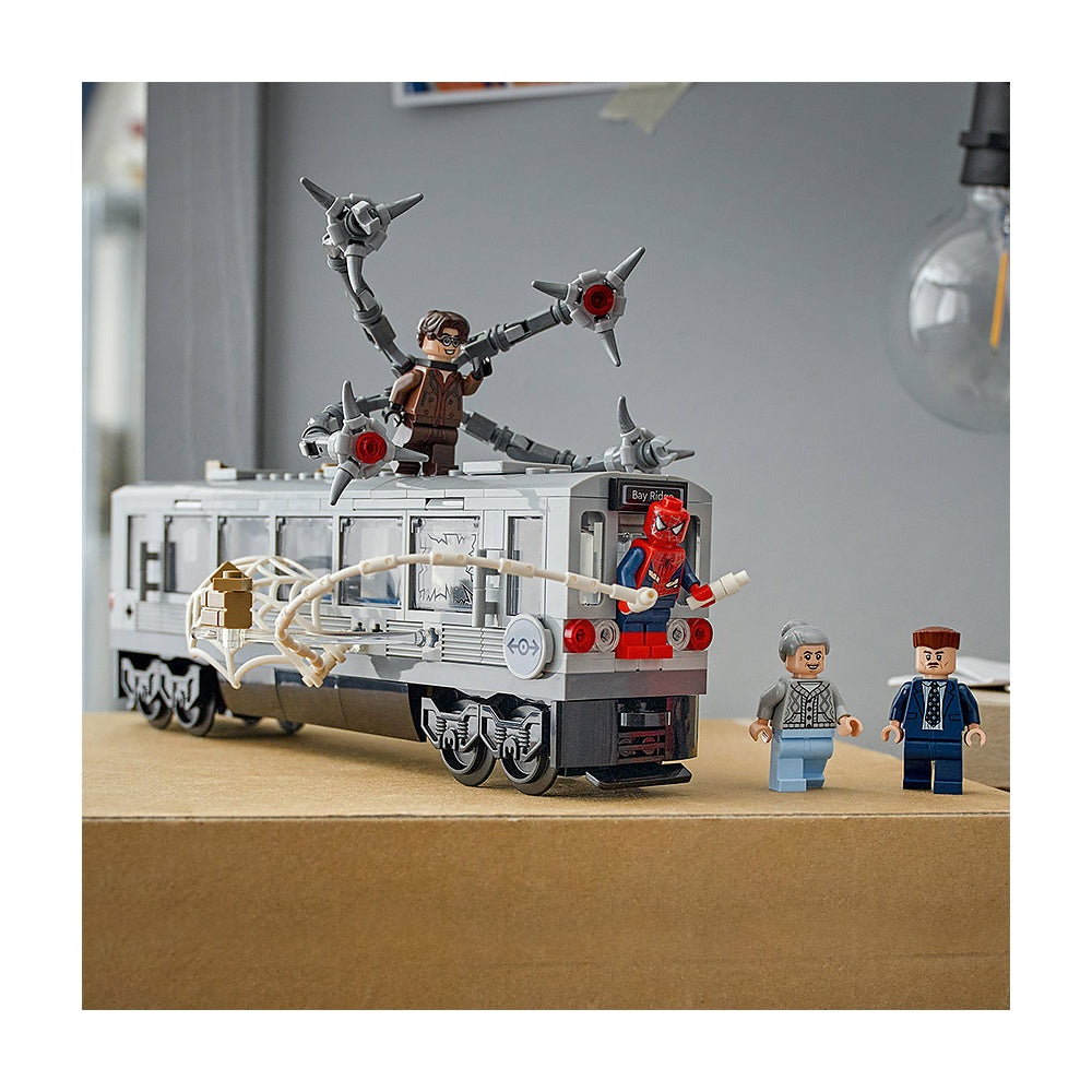 Spider-man Vs Doc Ock Escena Del Tren Subterraneo Lego Super Heroes Marvel