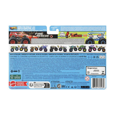 Hot Wheels Monster Trucks Escala 1:64 - Hw Fire Rescue Vs 5 Alarm
