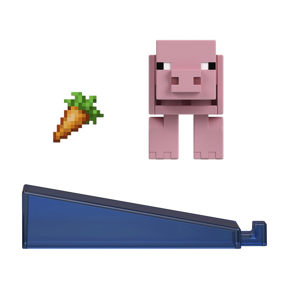 Minecraft Core Figura De 8cm Con Crafting - Cerdo