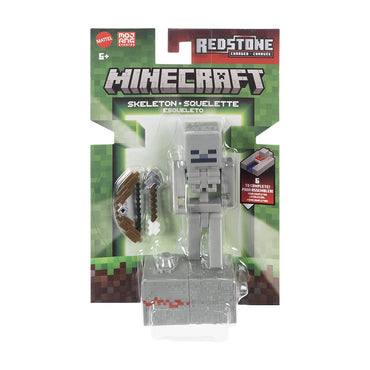 Minecraft Core Figura De 8cm Con Crafting - Esqueleto