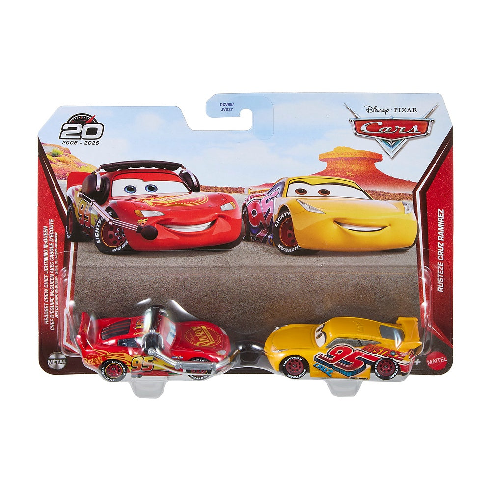 Pack De Autos Cars 3 - Mcqueen Jefe De Equipo - Rusteze Cruz Ramirez