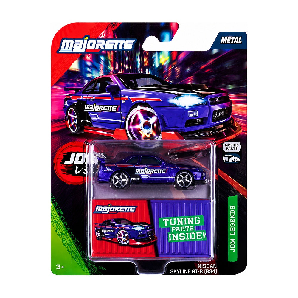 Majorette Japan Series Autos Deluxe - Nissan Skyline Gtr R34