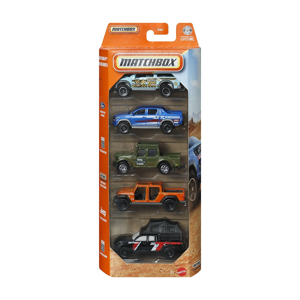 Pack De 5 Autos Matchbox - Mbx Off Road Ii