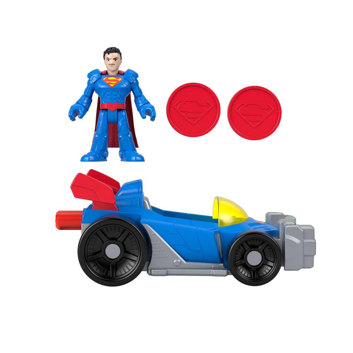 Imaginext Dc Super Friends Superman Vehículo Lanzador - foto 6