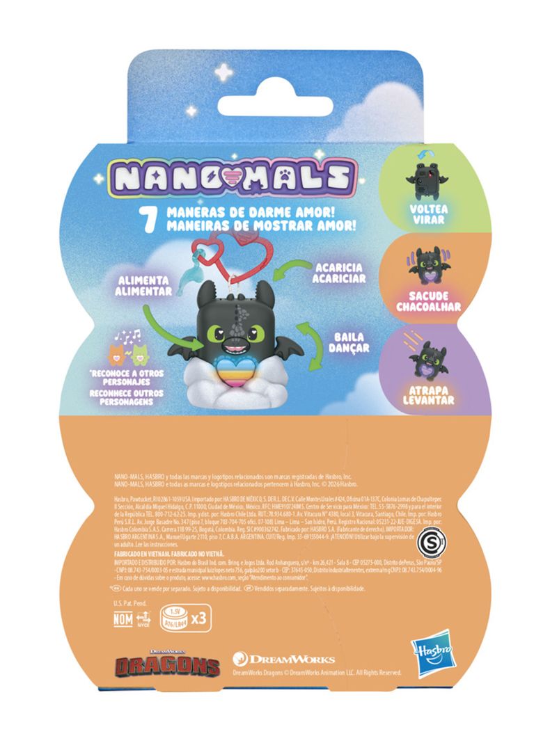Nano-Mals Chimuelo Cómo Entrenar a tu Dragón Mascota Electrónica 6,9 cm