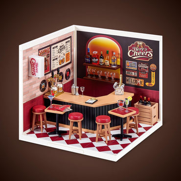 ZURU Mini Brands Spaces Here’s Cheers Bar Set Miniatura 117 Piezas