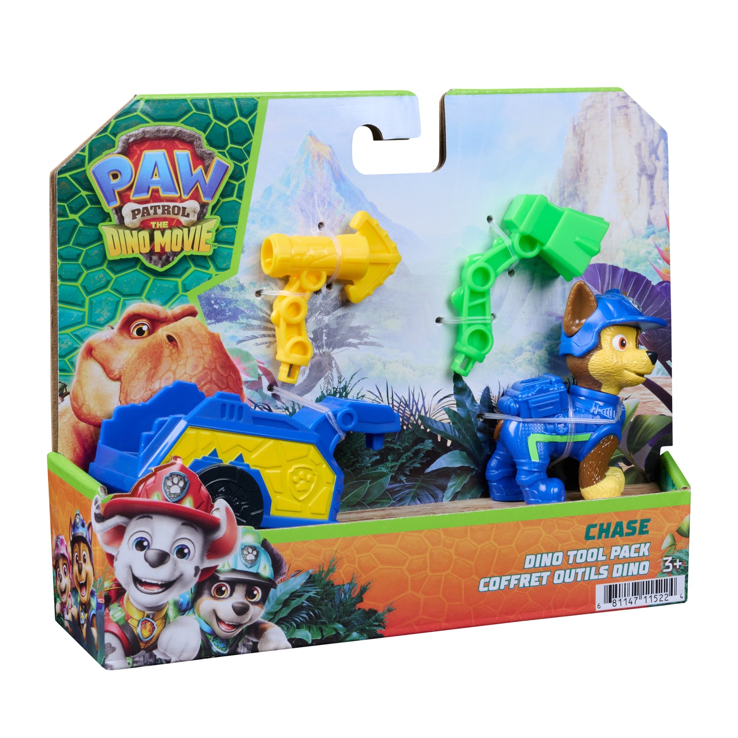 Paw Patrol Movie Dino Figuras Con Herramientas - Chase