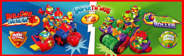 SuperThings Vehicle Balloon Boxer con Kazoom Kid y 3 Figuras Exclusivas