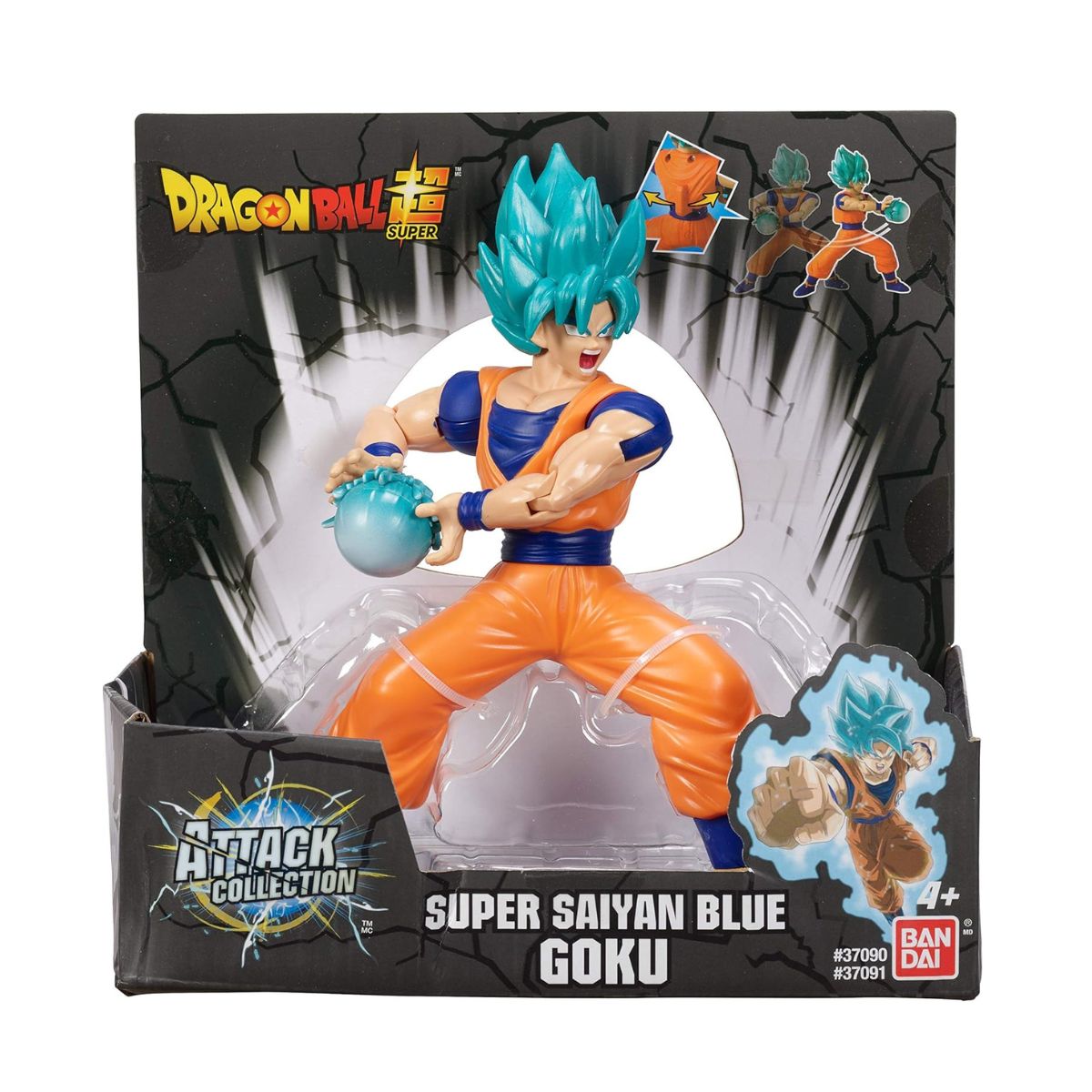 Figura 18 Cm Ataque Dragon Ball De Bandai - Super Saiyan Blue Goku