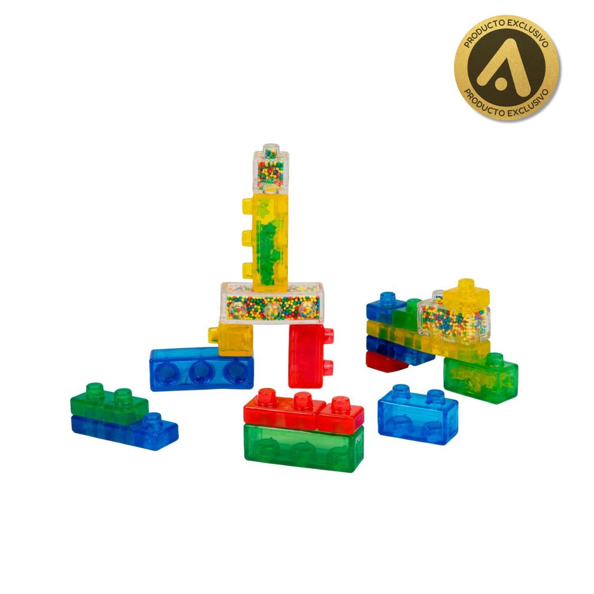 Set de 20 Bloques Blandos Construcción Creativa Jelly Blox