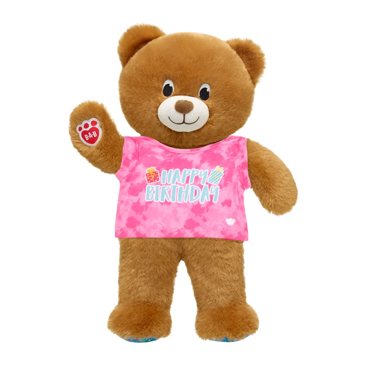 Mini Peluche Lil Brownie + Polera Cumpleaños Rosa Build-A-Bear