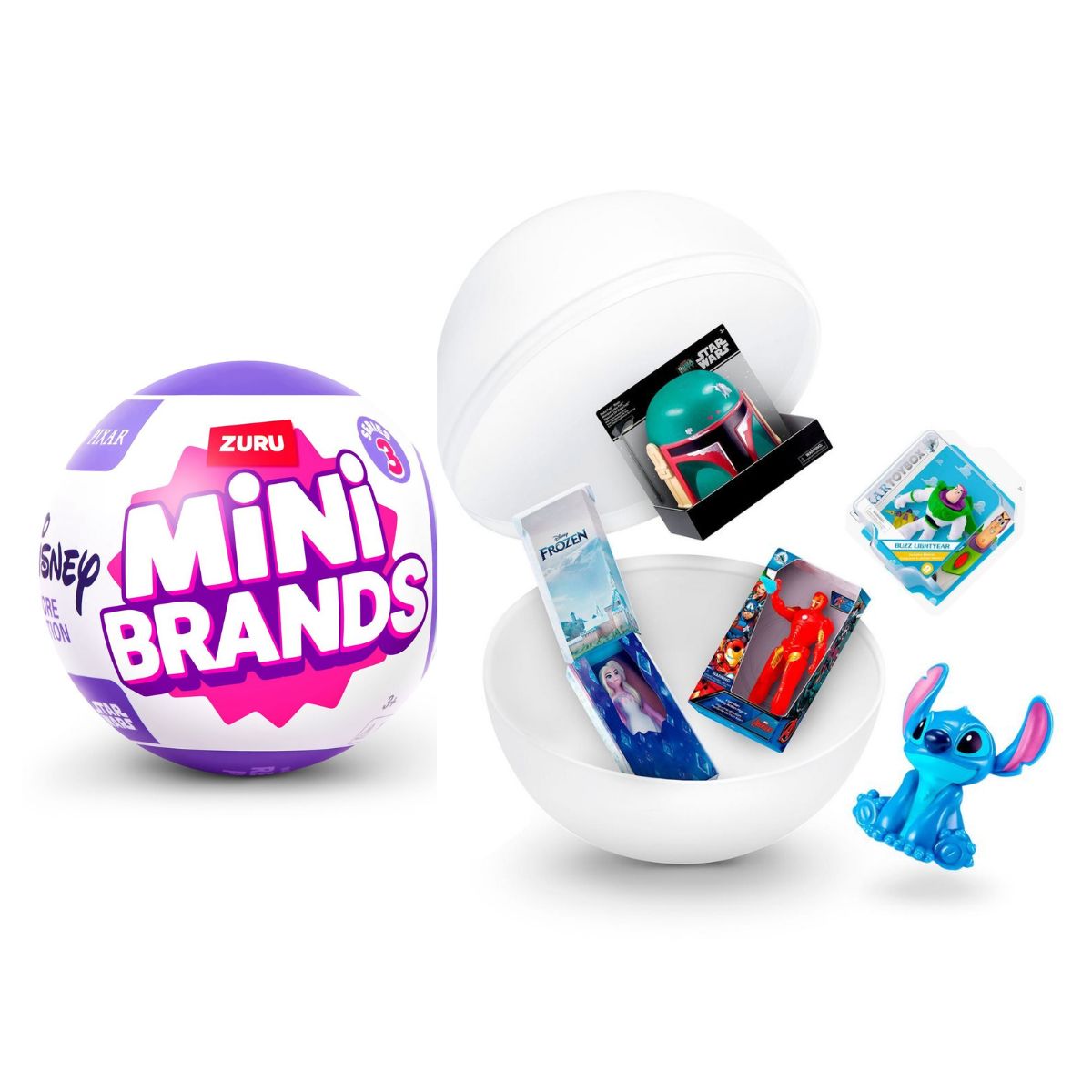 Bola Mini Brands Con 5 Sorpresas Disney Serie 3