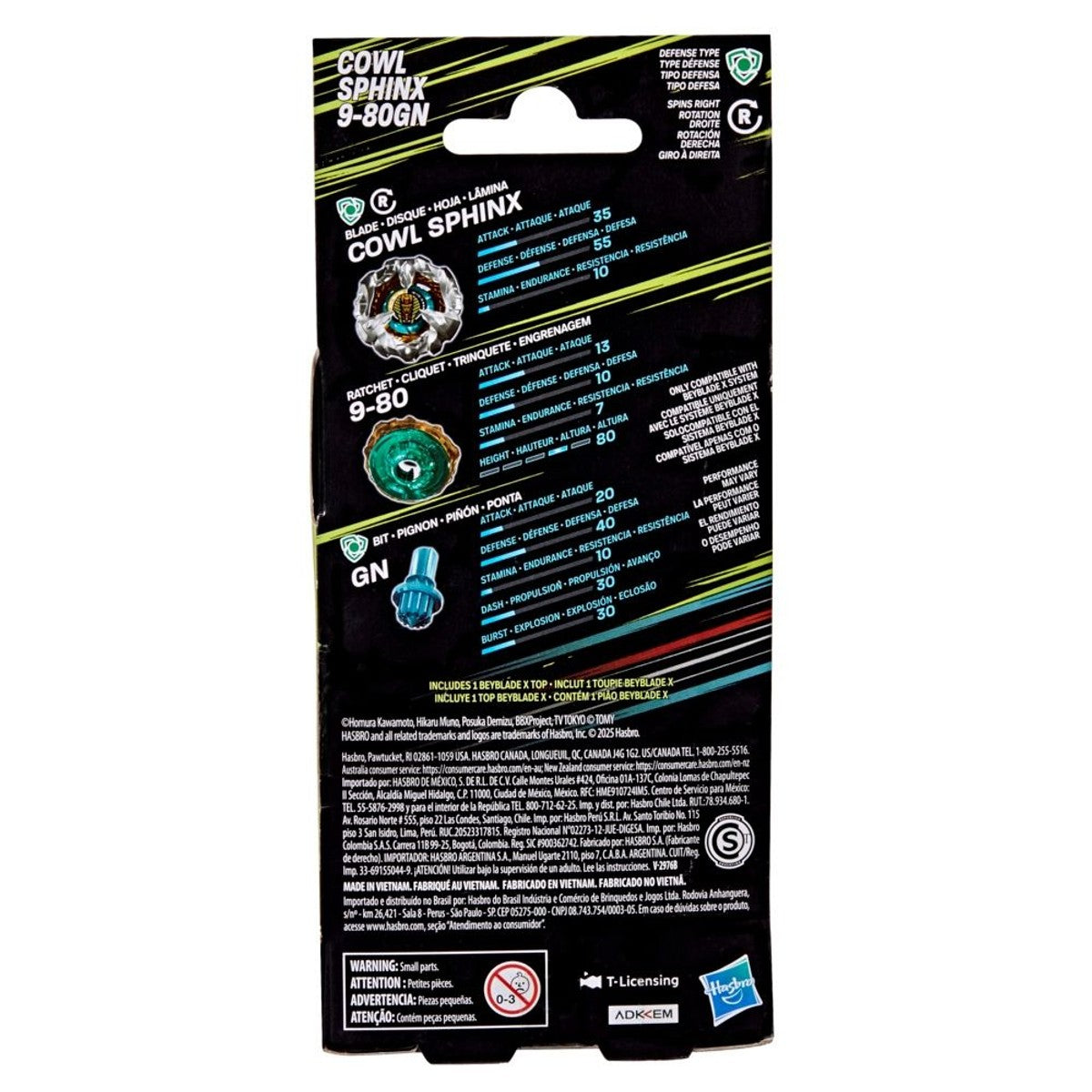 Beyblade X Booster Single Top Ast - Cowl Sphinx 9-80Gn