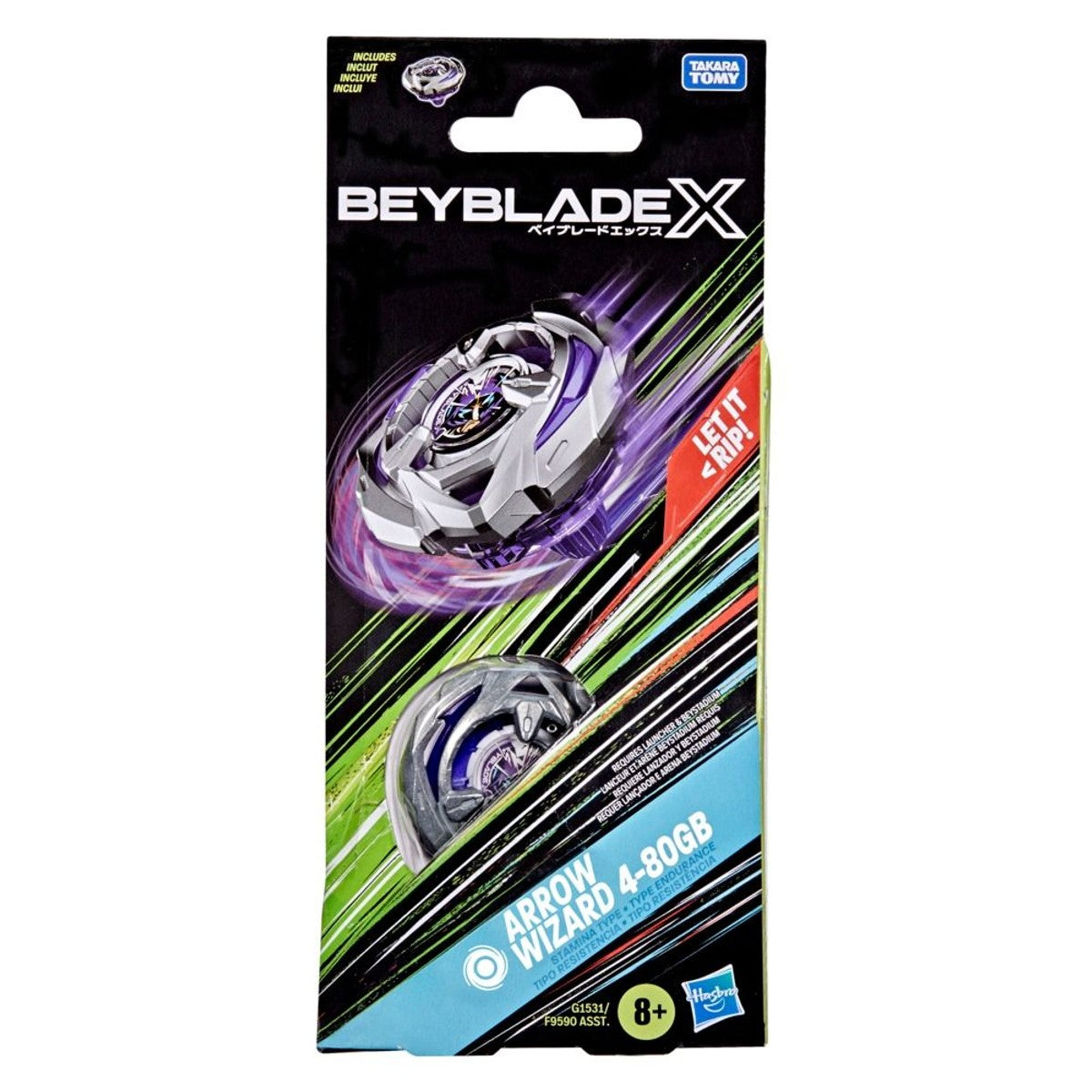 Beyblade X Booster Single Top Ast - Arrow Wizard 4-80Gb