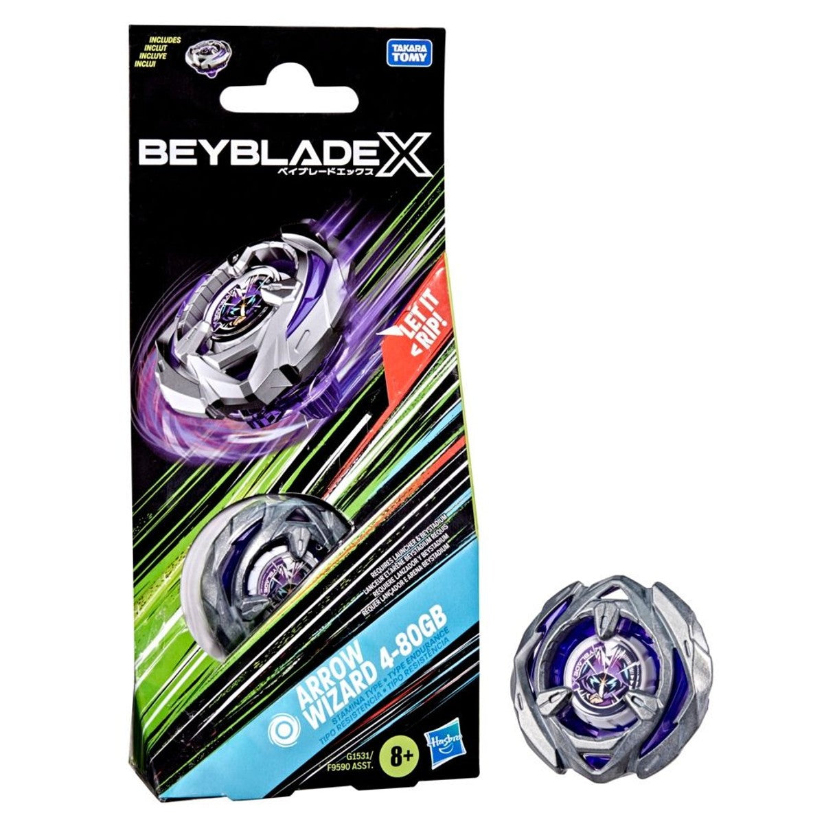 Beyblade X Booster Single Top Ast - Arrow Wizard 4-80Gb