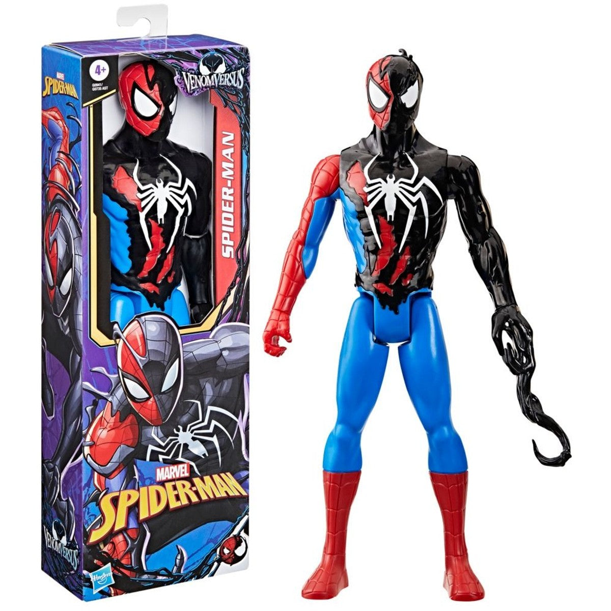 Figura De Acción Spiderman Venom versus Titan Hero Series Spider-Man