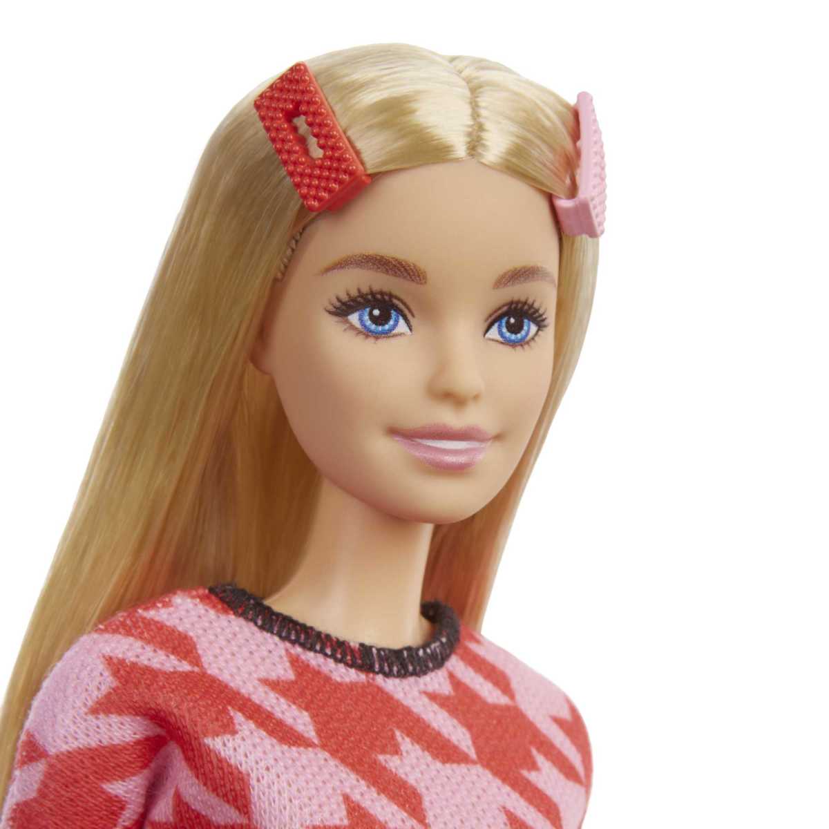 Barbie Fashionistas - Vestido Pata De Gallo Rosa