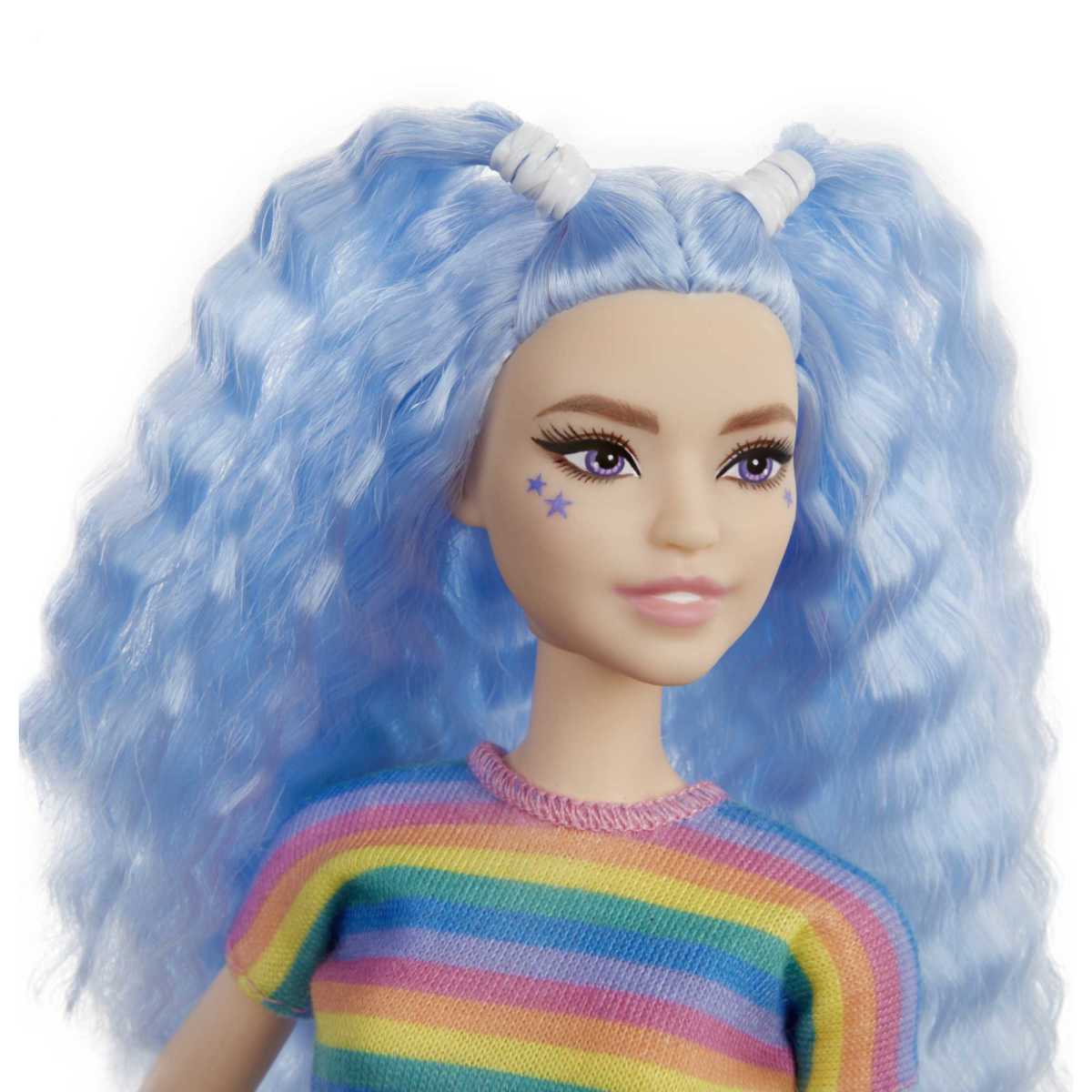 Barbie Fashionistas - Top Arcoiris Y Falda Negra