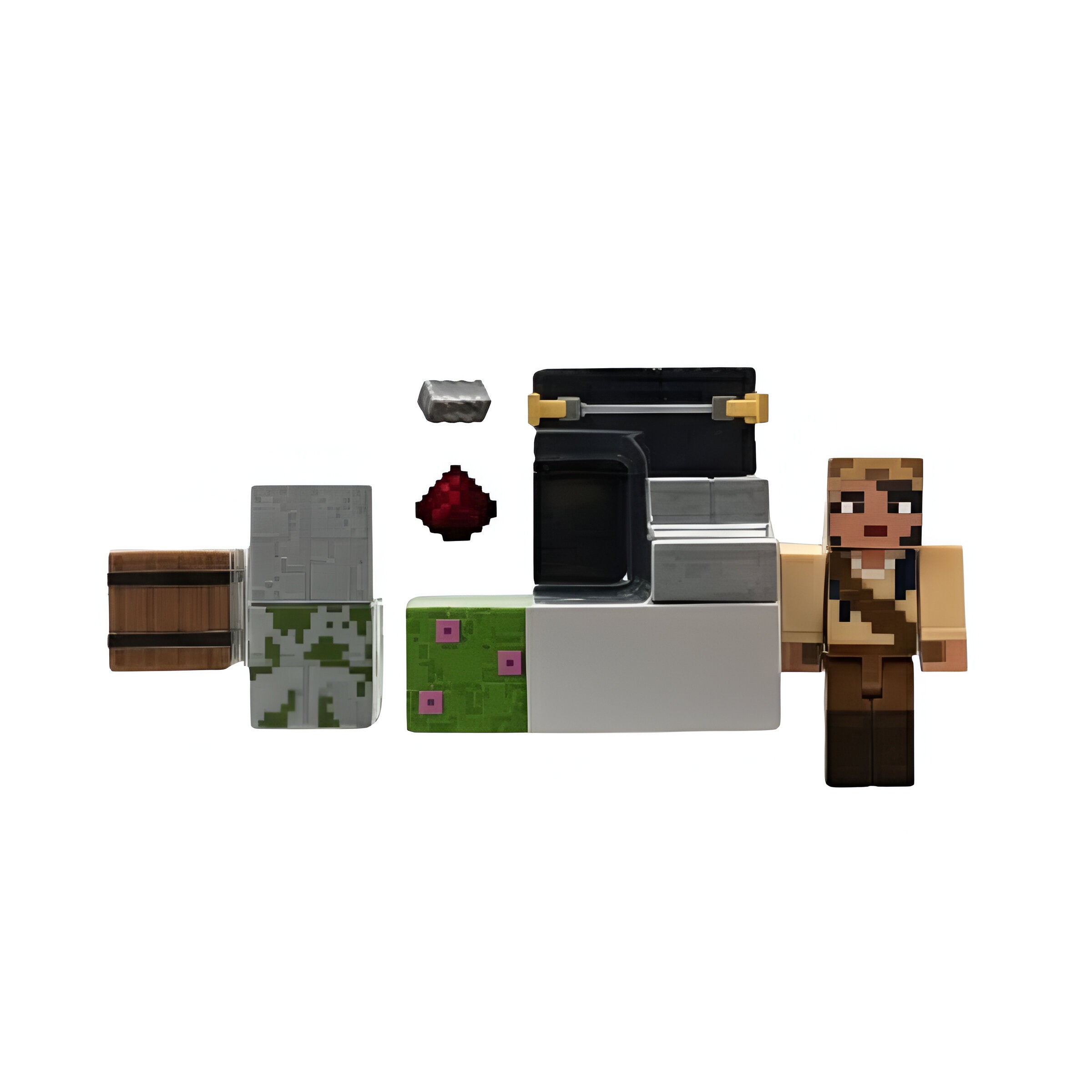 Woodland Creatures ラップコア ミクスチャー Rapcore Minecraft Core Figura De 8cm Con Crafting 2-pack - La Trampa De
