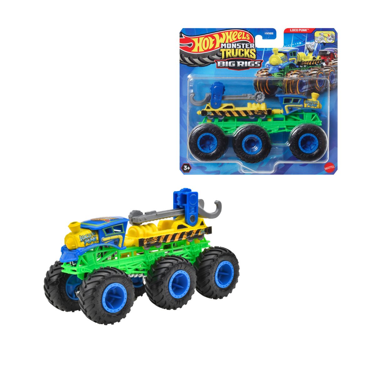 Hot Wheels Camiones Remolque Sorpresa Escala 1:64 - Loco Punk