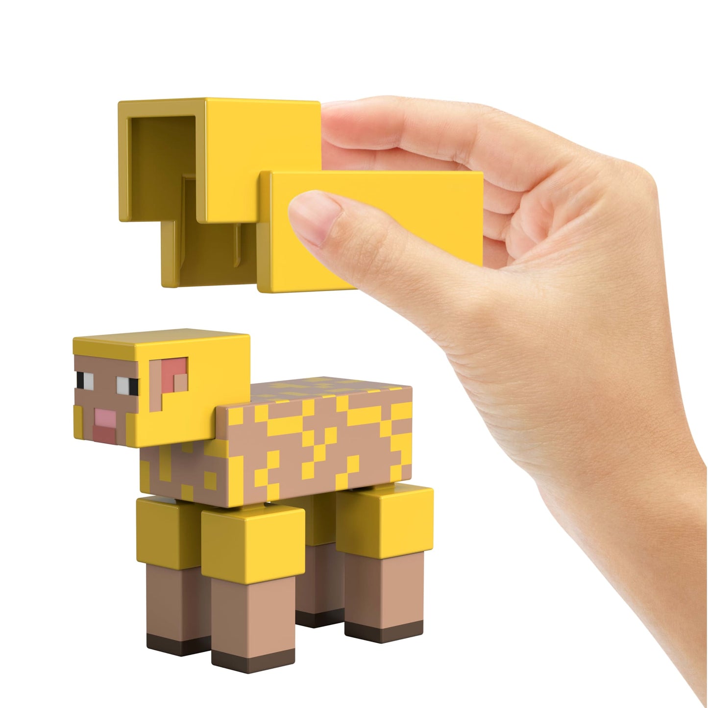 Minecraft Core Figura De 8 Cm Con Crafting 2 Pack Sunny Y Oveja