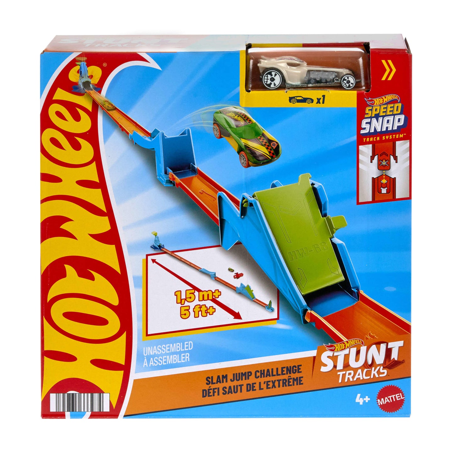 Hot Wheels Pistas De Acrobacias Sorpresa - Desafio De Salto-6