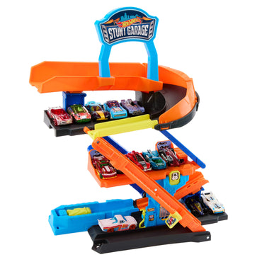 Hot Wheels Pista Garage De Acrobacias Incluye Vehiculo-2