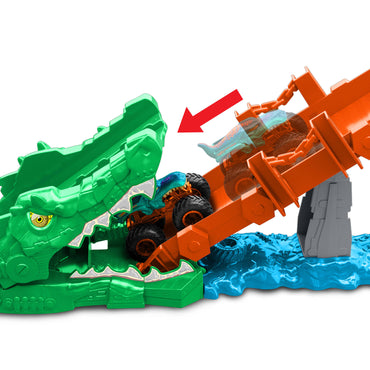 Hot Wheels Monster Trucks Derriba Al Cocodrilo-2