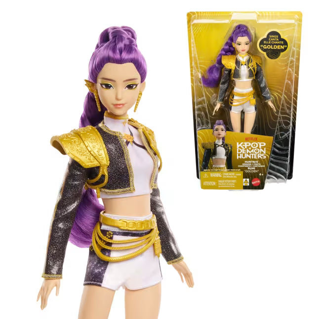 Mattel KPop Demon Hunters HUNTR/X Rumi Golden Muñeca Cantante