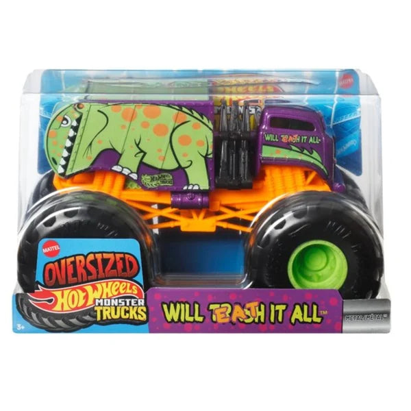 Mattel Hot Wheels Monster Trucks Will Eat It All 1:24