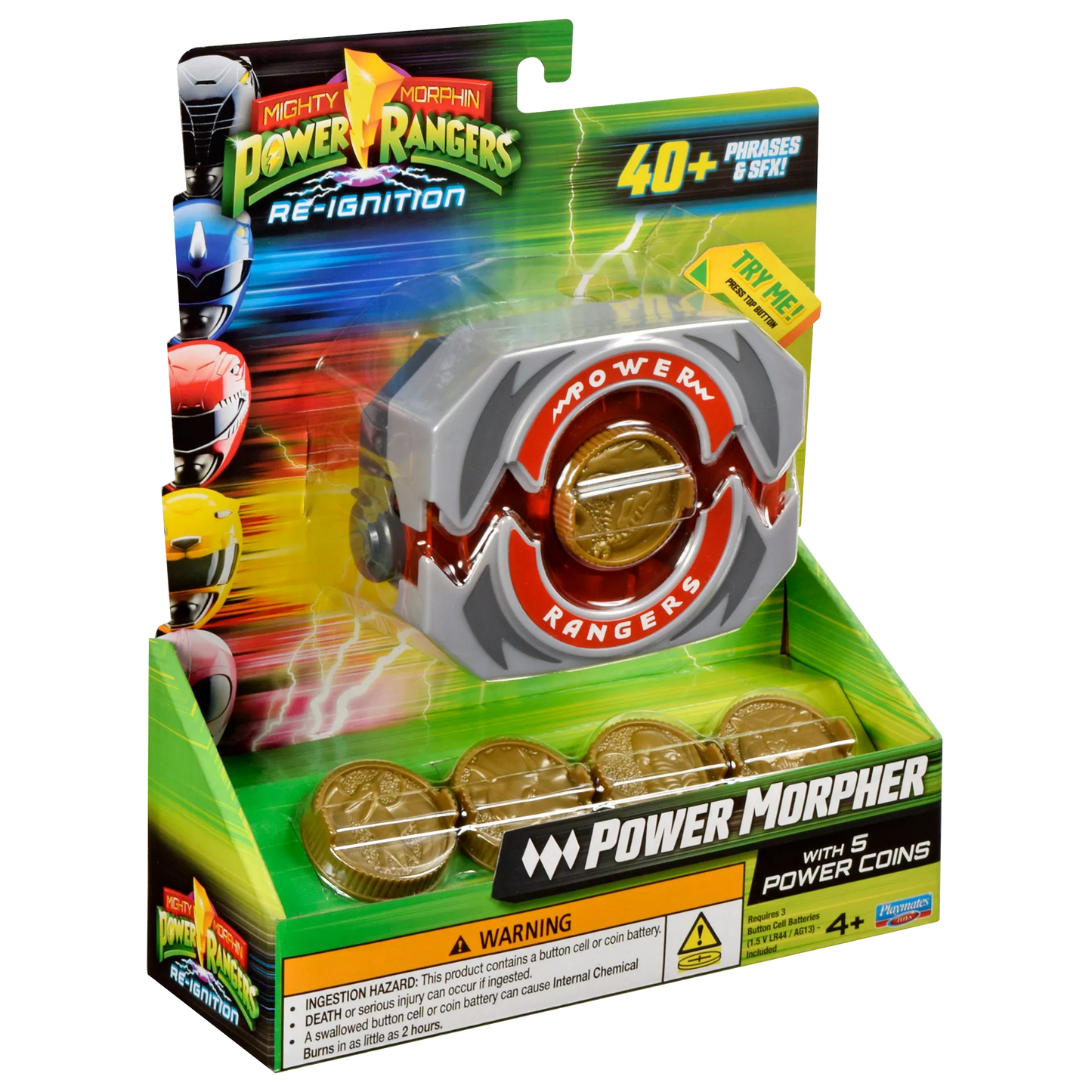 Power Rangers Morpher con Sonido y 5 Monedas de Poder (23 cm)