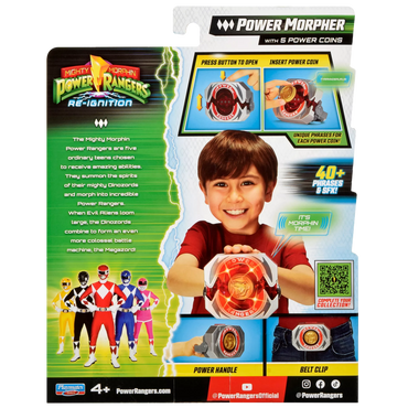 Power Rangers Morpher con Sonido y 5 Monedas de Poder (23 cm)