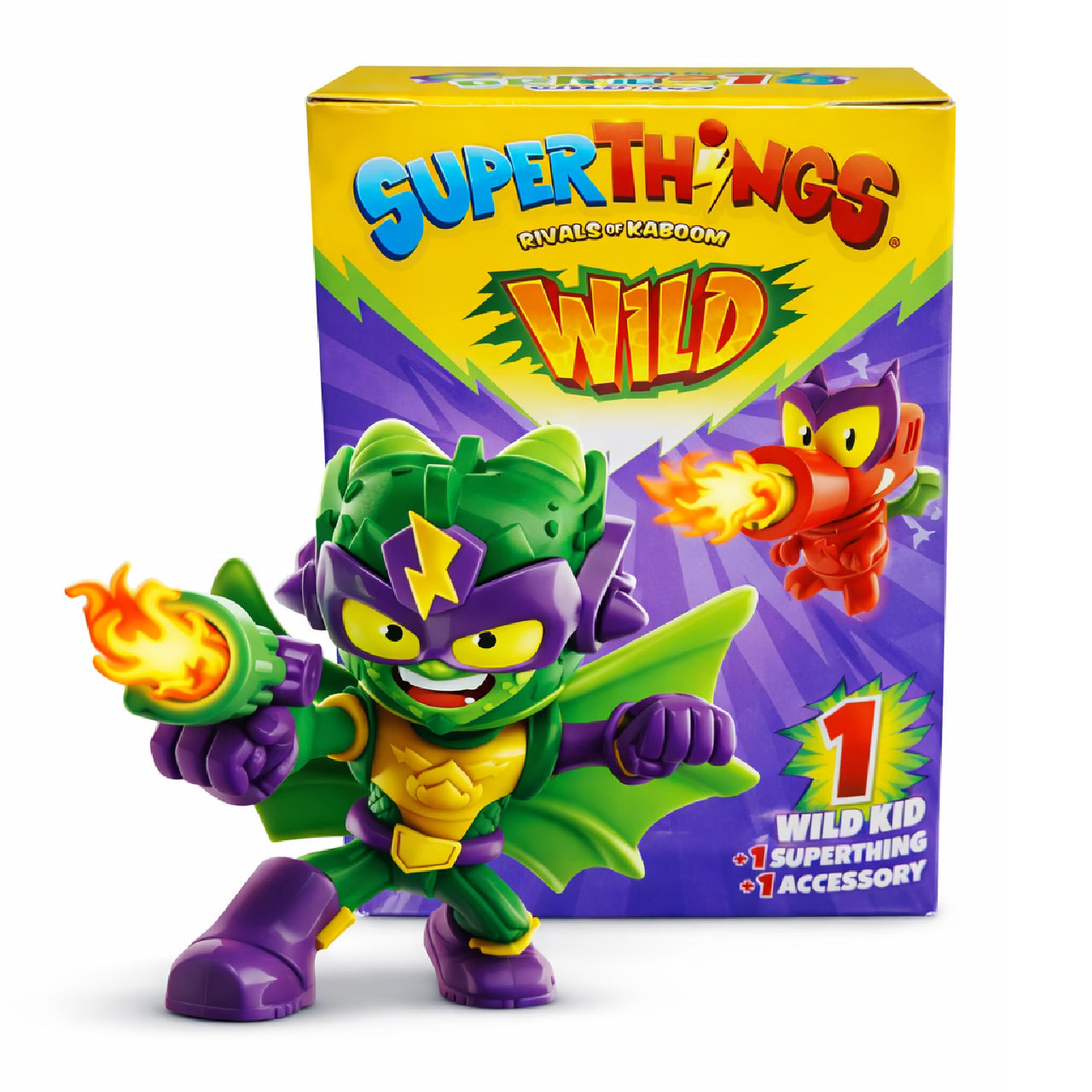 SuperThings Wild Kid Drako con SuperThing y Accesorio