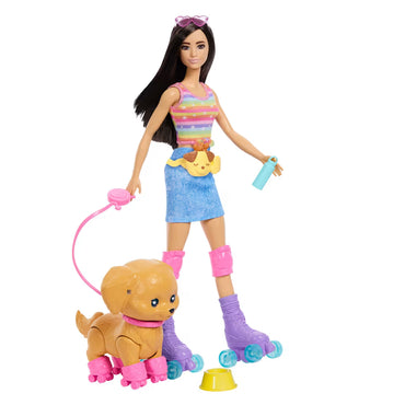Barbie Pets Skate and Run Muñeca con Perrito y Patines
