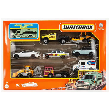 Matchbox Paquete De 9 Autos Básicos - City Paramedic