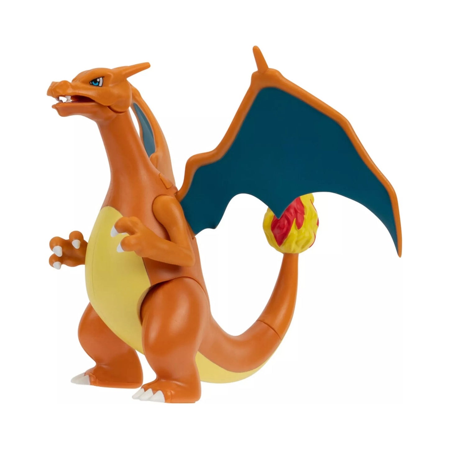 Figura Charizard Pokémon vista lateral con postura de batalla y colorido detallado