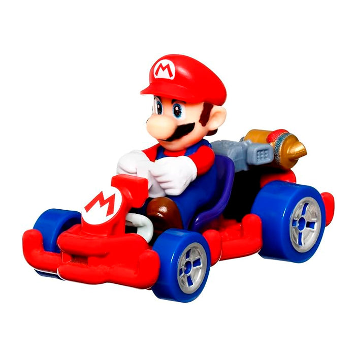 Hot Wheels Mario Kart Personajes Escala 1:64 - Mario Retro