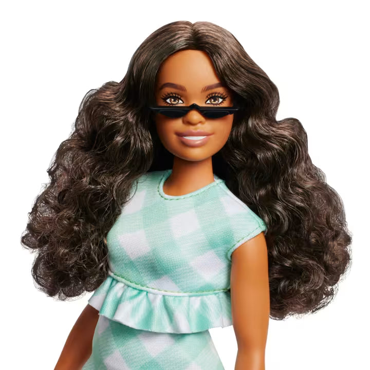 Barbie Fashionistas - 240-Falda Y Blusa Verde + Lentes