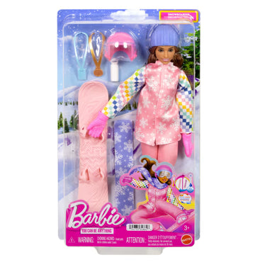Barbie Profesiones Muñeca Set De Lujo - Snowboarder
