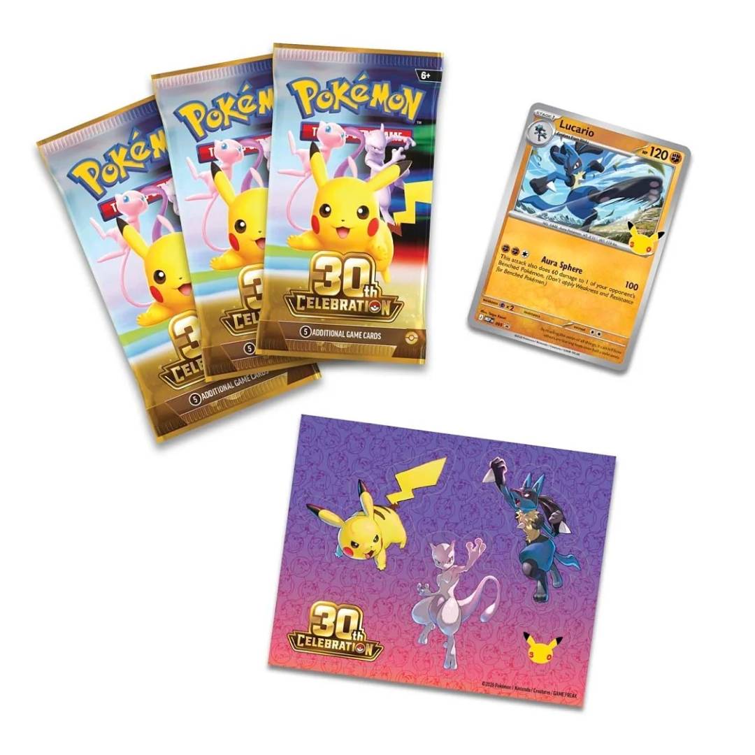 Pokemon Tcg 30th Celebration Tech Sticker Collection Español - Lucario