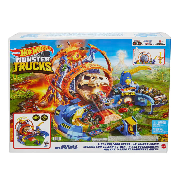 Hot Weels Monster Trucks Volcano Arena Playset Mattel