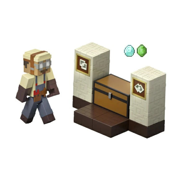 Minecraft Core Figura De 8cm Con Crafting 2-pack - El Cofre De Duster